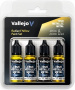 Vallejo: 77.259 - True Metallic Metal - Radiant Yellow Paint Set (4)